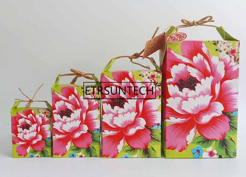 100 шт. бумажные пакеты в китайском винтажном стиле с рисом зерном кофейными