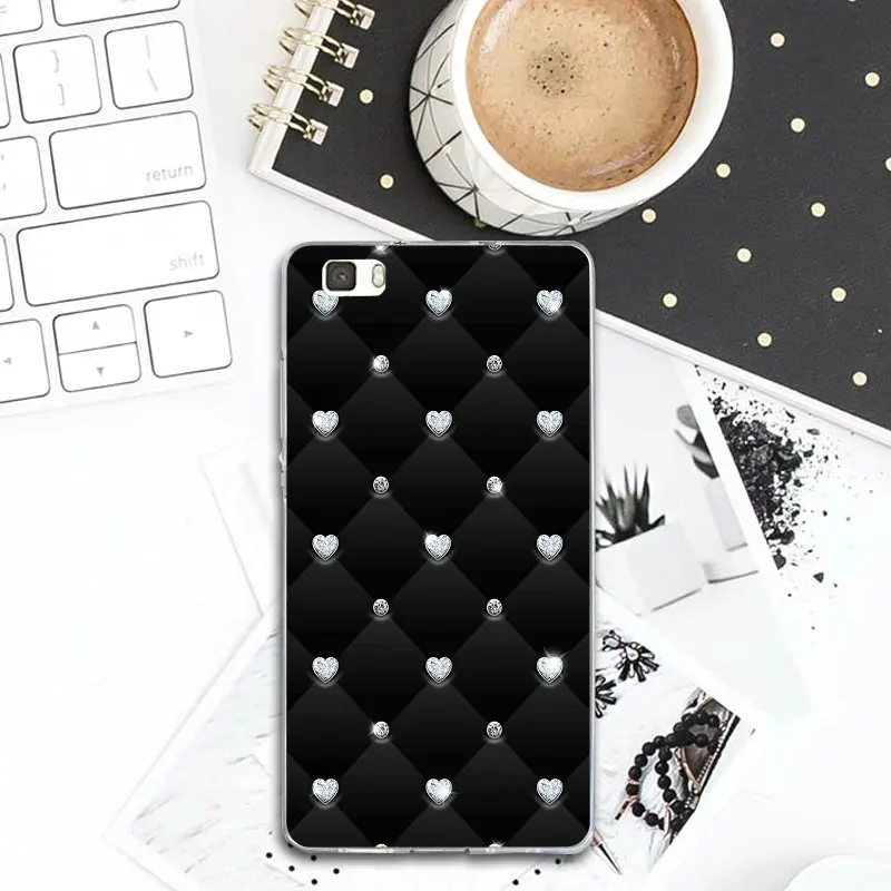 Soft TPU Mobile Phone Cases for Huawei P8 P9 P10 P20 Lite Mate 10 Pro Y5 Y6 II Y7 Honor 6X 7X 9 Diamond Zipper Lock Screen |