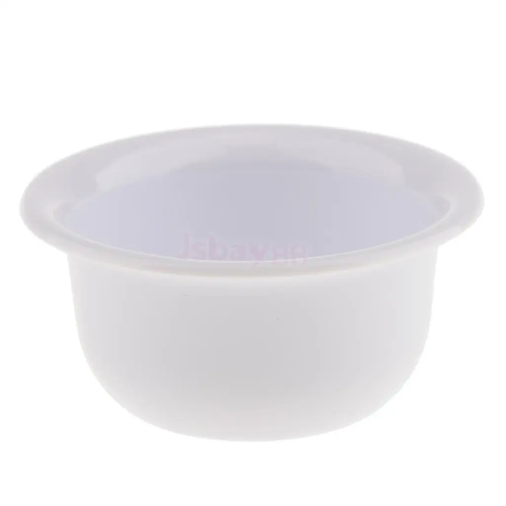 Прочная белая пластиковая Мужская Парикмахерская бритвенная кружка для мыла