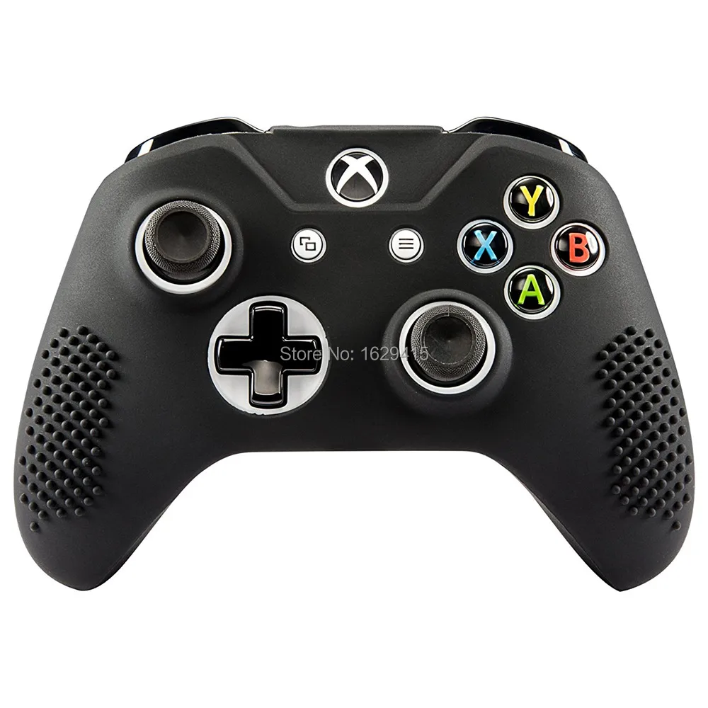 IVYUEEN 2 x мягкий Противоскользящий силиконовый резиновый чехол для Xbox One X S тонкий контроллер+ 4 x палочки для большого пальца