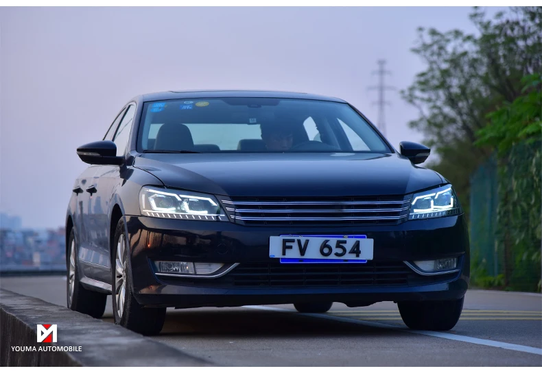 Автомобильный Стайлинг для Passat B7 US Verson 2012- фары для Passat B7 фары DRL D2H динамический сигнал поворота Hid биксеноновый луч