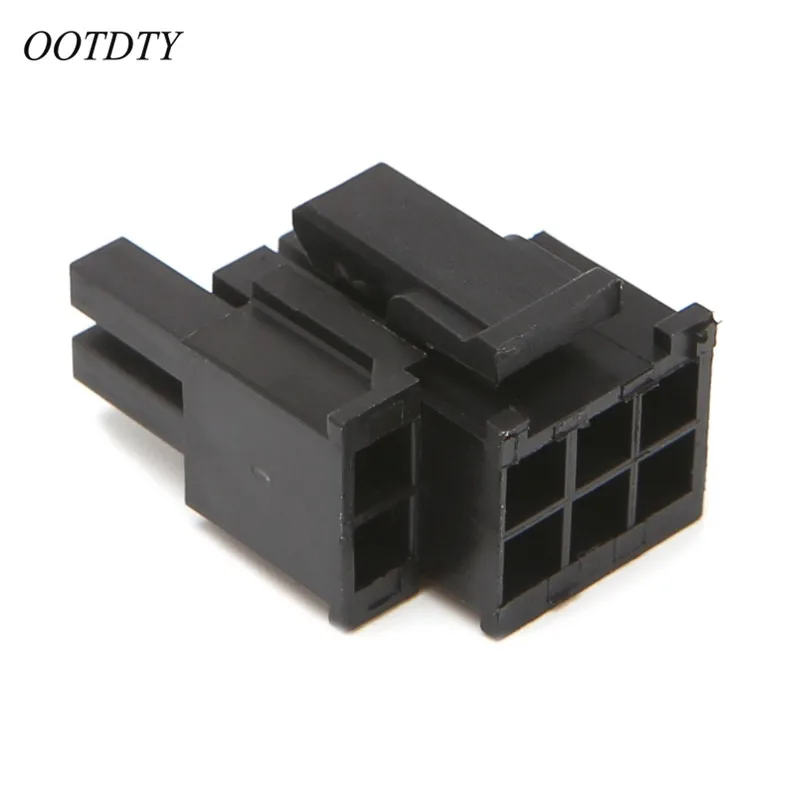 OOTDTY 4 2 мм черный 6 + 2PIN папа для ПК компьютера ATX графическая карта GPU PCI E разъем