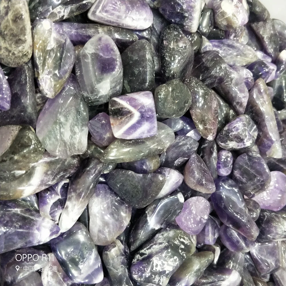 100g BIG Natural Dark purple fluorite Gravel Rock Crystal Quartz Raw Gemstone Mineral Specimen Fish Tank Garden Decoration | Дом и сад