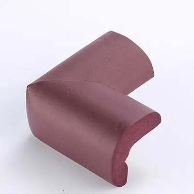 4PCS Brown Новинка! 55*55 мм защитный уголок для детей 4 шт. мягкий стол основная защита для детей углы ребенок безопасный уголок для ребенка угловая защита - Цвет: 4PCS Brown