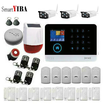 Smart 3g Wi Fi сигнализация для дома с ip камерами беспроводные датчики пульты