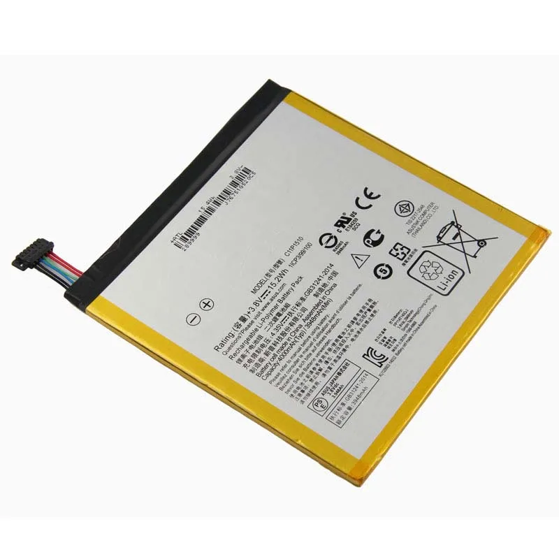 Оригинальный аккумулятор большой емкости C11P1510 для планшета ASUS ZenPad S 8 0 Z580CA 4000 мАч |