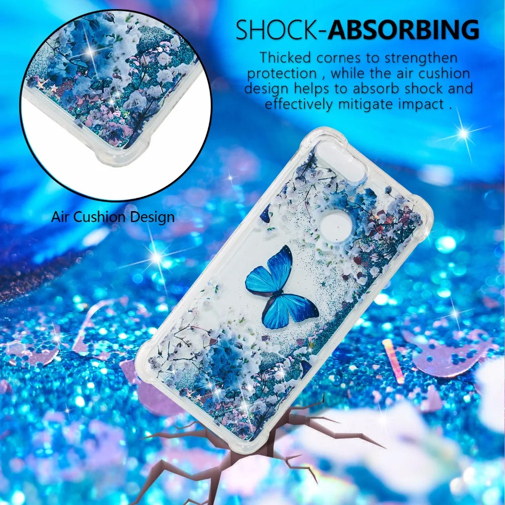 Блестящий чехол для huawei P Smart FIG-AL10 силиконовый enjoy 7 s телефона p smart блеск shell |