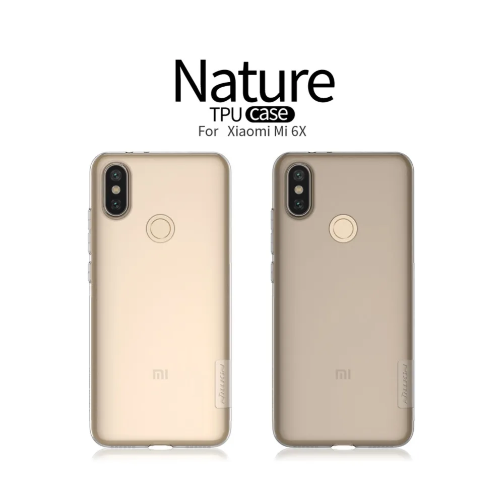 Nillkin супер тонкий природа прозрачный чехлы Телефон для Xiaomi Mi 6X чехол случае |