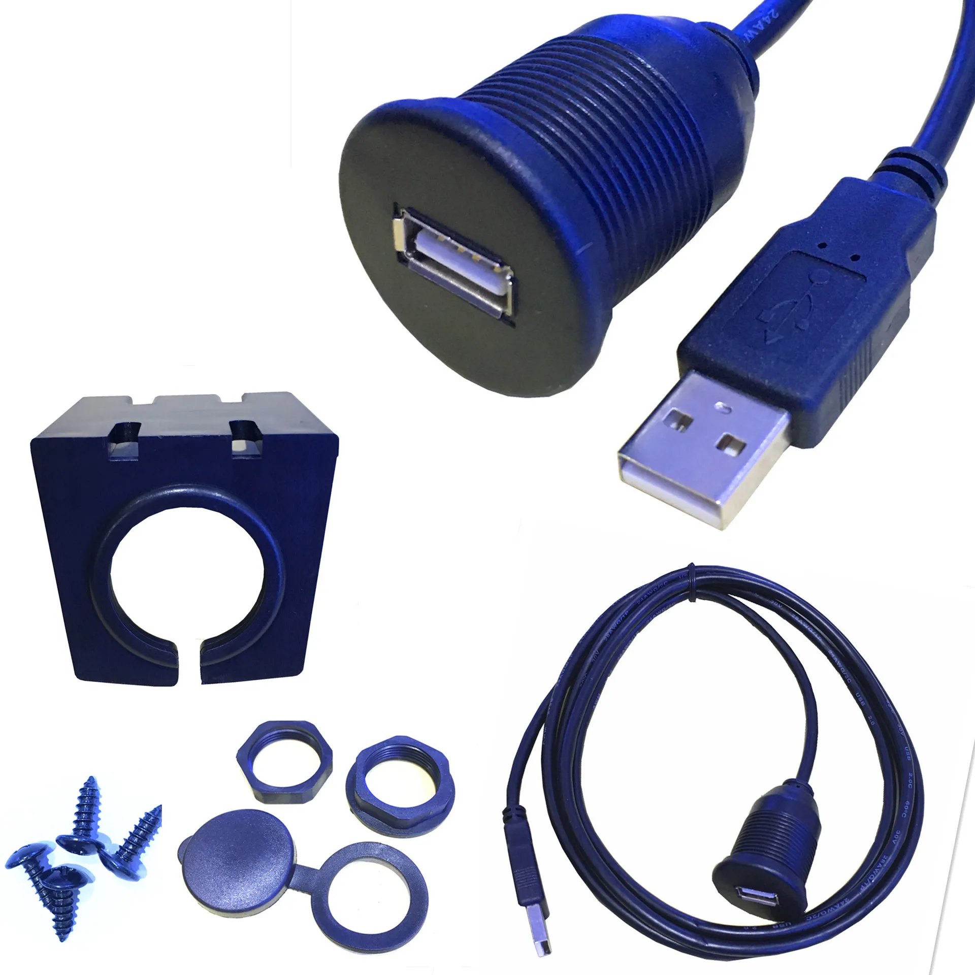 Usb удлинитель для автомобильных аудио стереосистем-1 метр Длина с монтажным