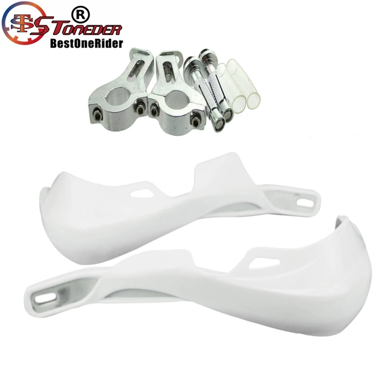 Белая ручная защита STONEDER 7/8 &quot22 мм для руля щетка мотоцикла Pit Dirt Bike Enduro ATV Quad