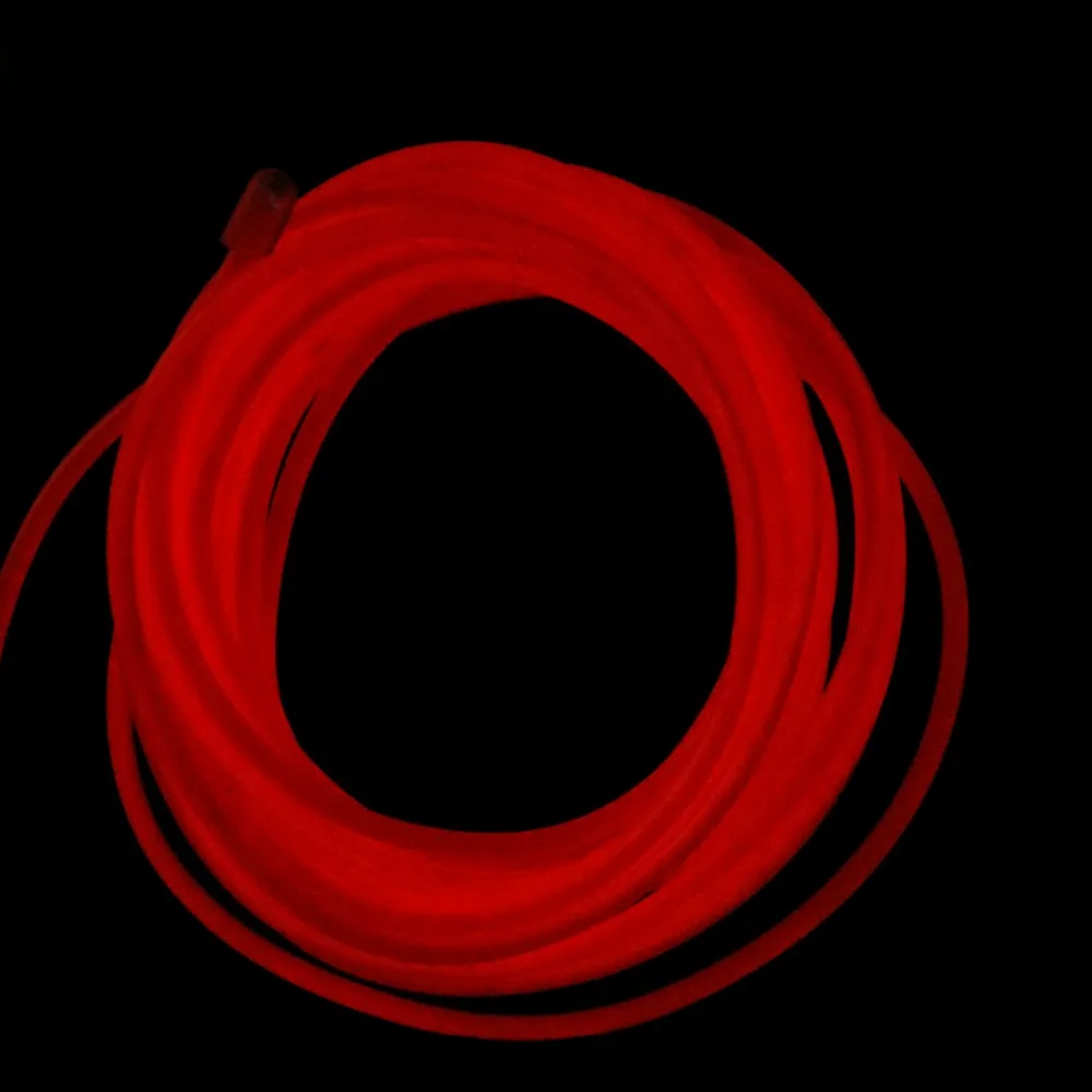 Неоновый светильник, неоновый светодиодный светильник, EL Wire Rope Tube, гибкая светодиодная лента, светильник с контроллером, декор для танцевальной вечеринки, водонепроницаемый, 1 м, 2 м, 3 м, TW