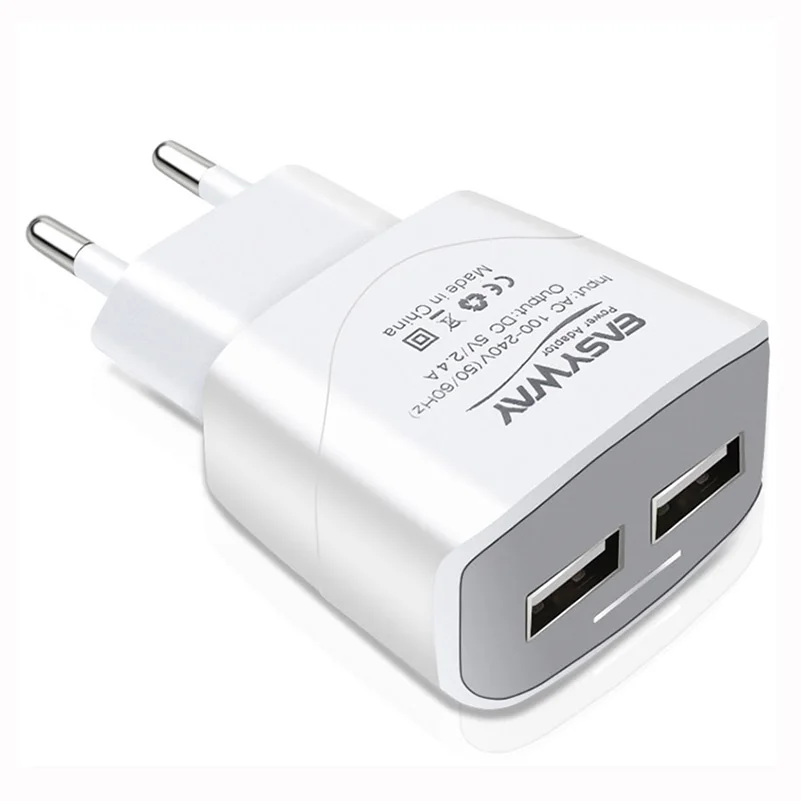 Сетевое зарядное устройство 2 порта USB 5 В 4 А мобильный телефон зарядка для