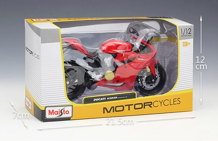Maisto 1:12 Ducati 1199 Panigale Литая модель мотоцикла