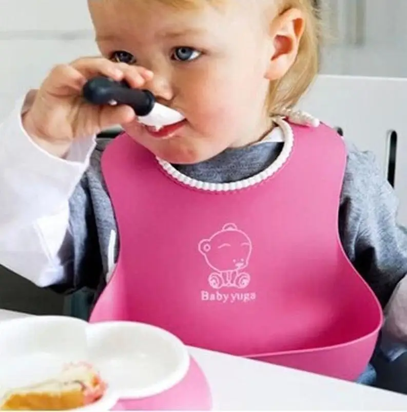 2018 Baby Infants Kids Cute Silicone Bibs Lunch Waterproof Bib Infant Saliva Towels | Детская одежда и обувь