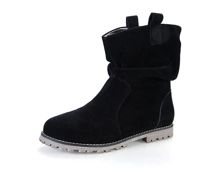GOXPACER/новые зимние женские ботинки модная Вельветовая женская обувь на меху
