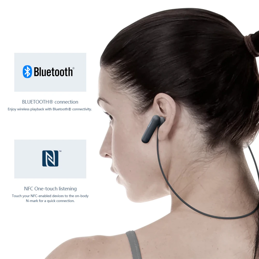 SONY WI-SP500 спортивные наушники беспроводные Bluetooth наушники NFC IPX4 влагозащищенная гарнитура с микрофоном