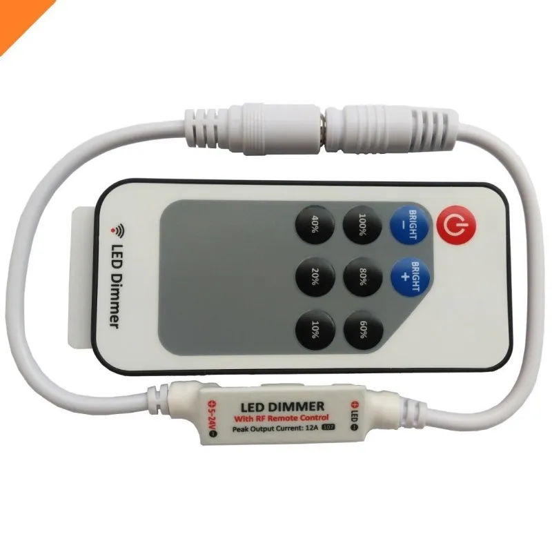 Мини RF беспроводной светодиодный пульт дистанционного управления и диммер для