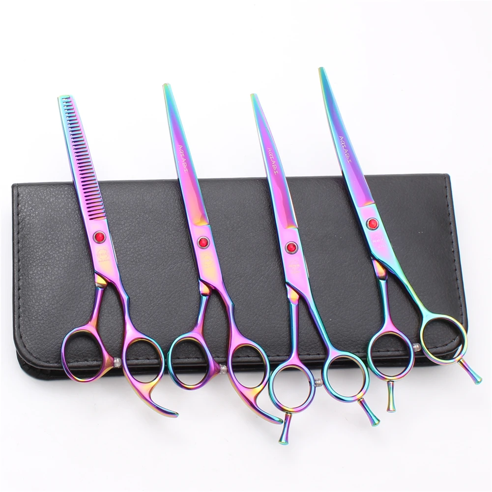 A3002 7'' Japan Steel AQIABI Professional Grooming Scissors Pet Shop &amp Home Dogs Cats Animals Hair Shears Haircut Suit | Красота и