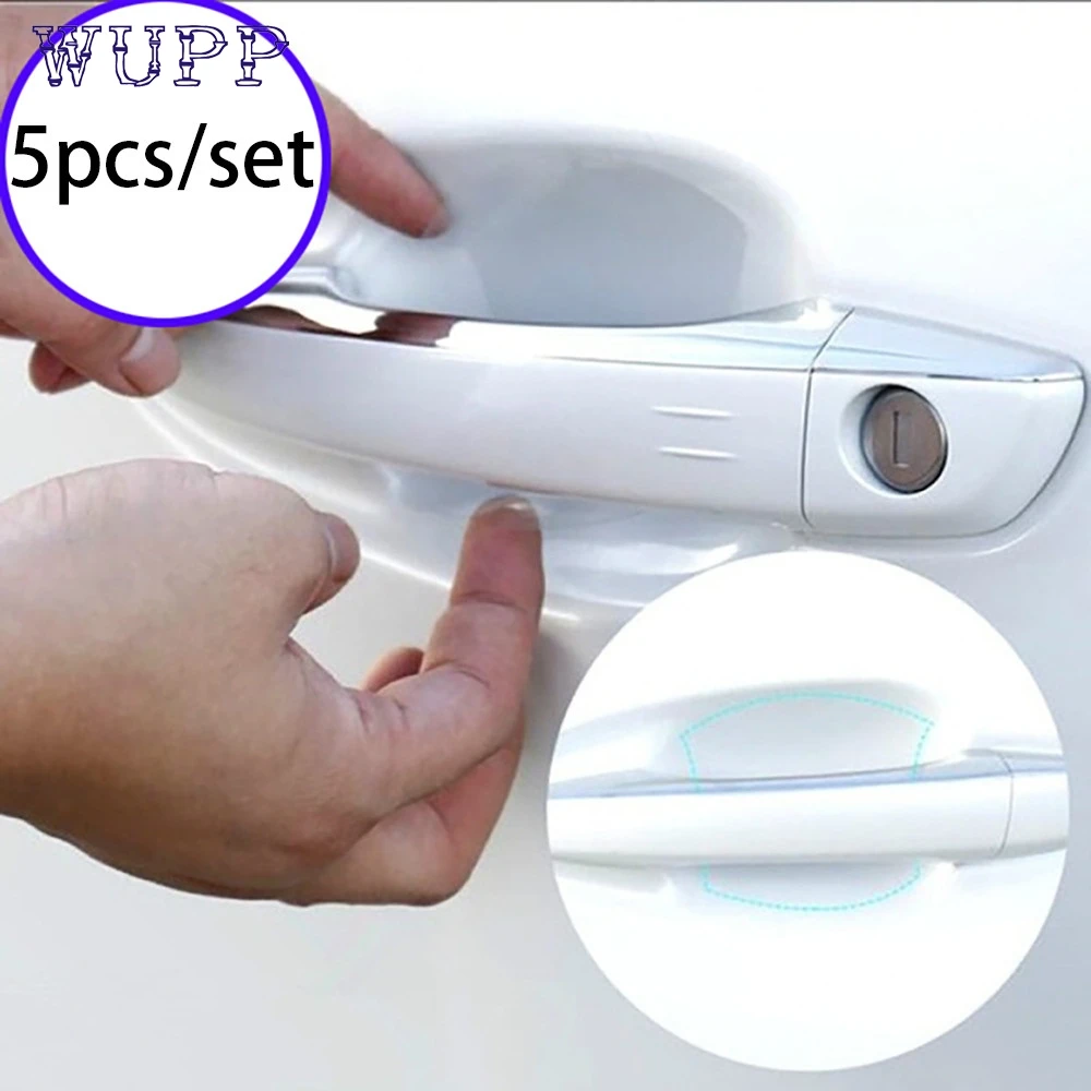 5 шт Универсальные прозрачные царапины двери автомобиля пленки ручка Защитная