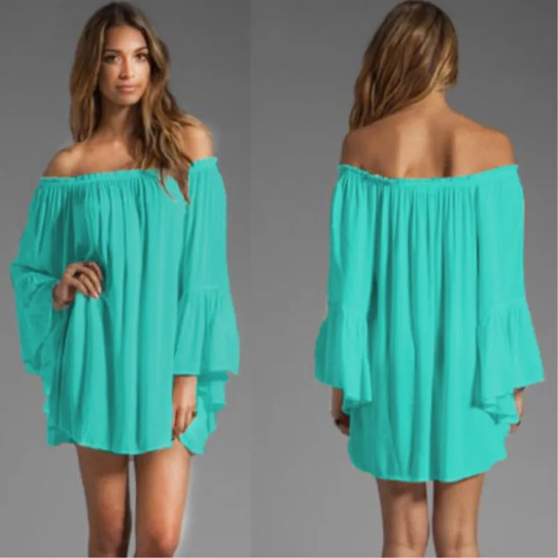 2018 г. летние женские с открытыми плечами платье офисная одежда пикантные