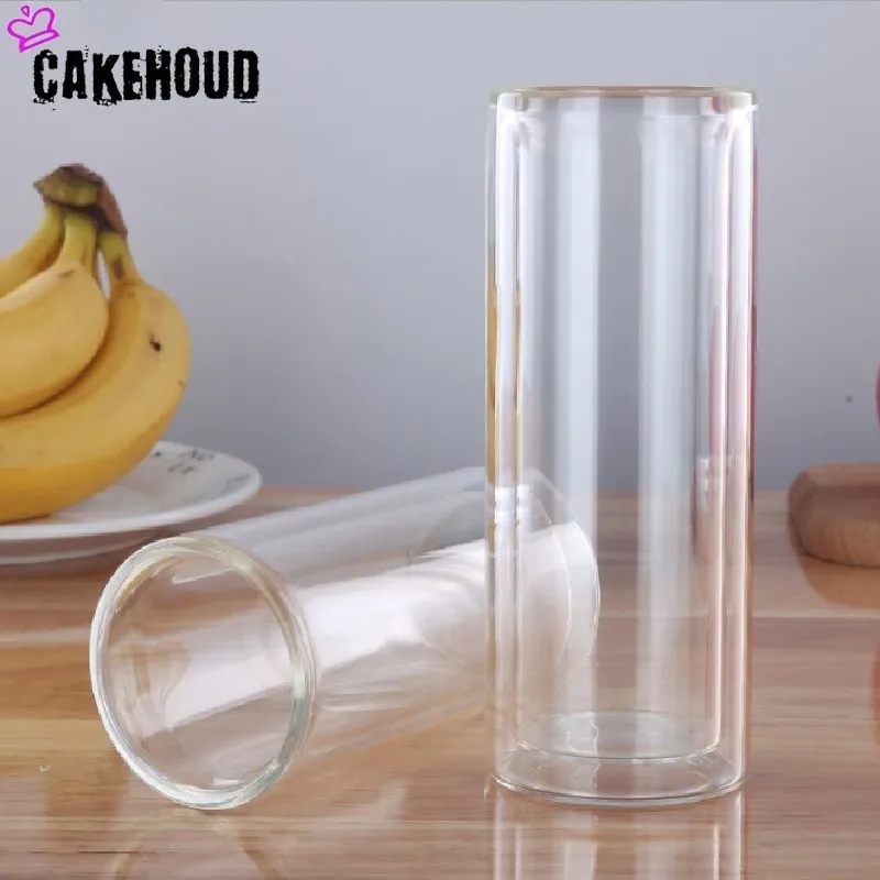 Кухонная кружка CAKEHOUD из высокотемпературного двойного стекла пивная большого