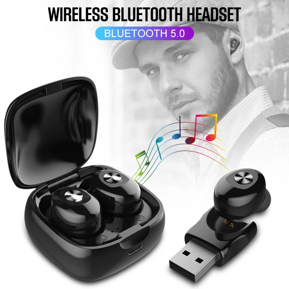 2019 Bluetooth 5 0 беспроводные наушники TWS Handsfree спортивные гарнитура для телефона с