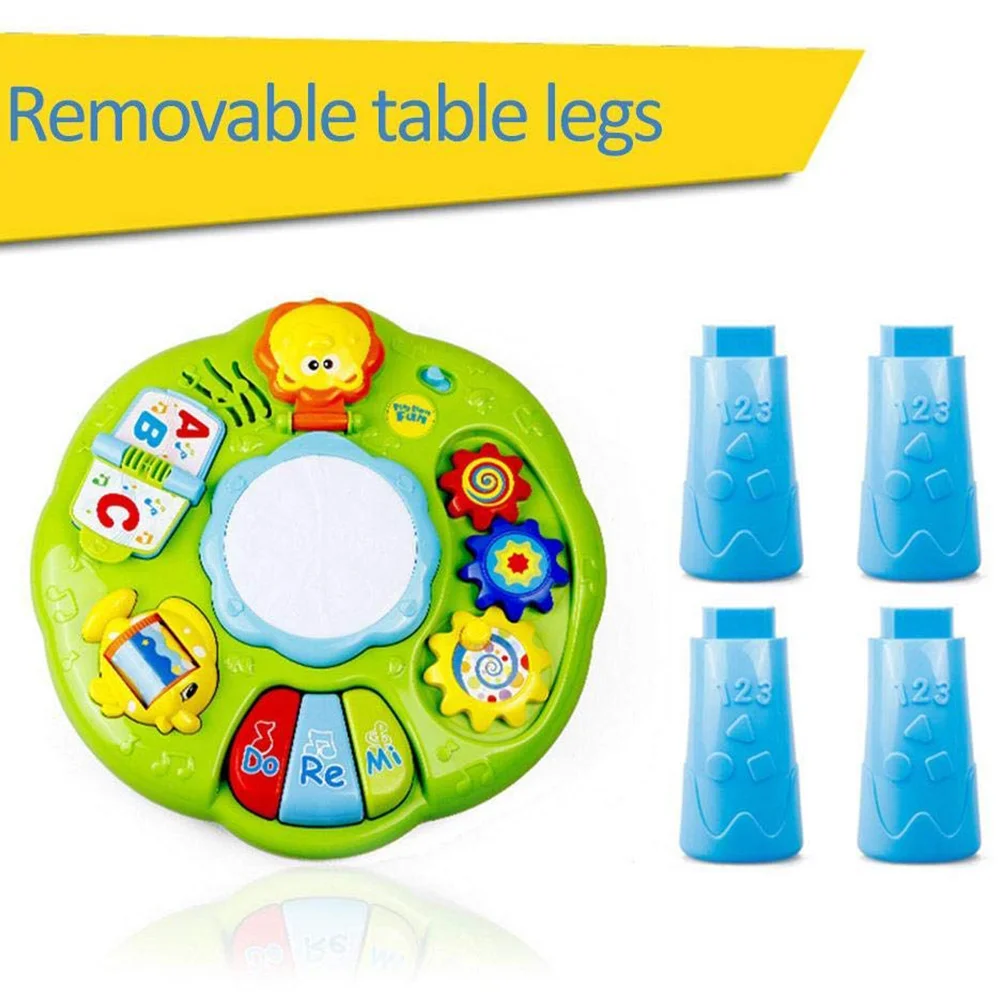 

Musical Toddlers Oyuncak Center Game Sound Infants Lighting Learning Table Play Activity Baby Toys Early Education