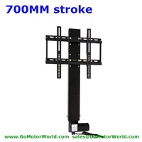 tv lift lifter motor tv lift stands system 700mm 28 inch stroke 110 240v ac input with remote and controller and mounting parts
