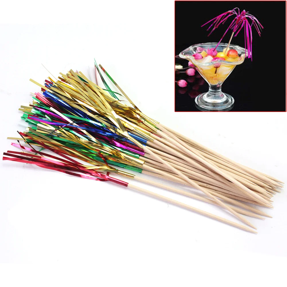 Коктейльные палочки для напитков фруктовый десерт украшения свадебные вечерние