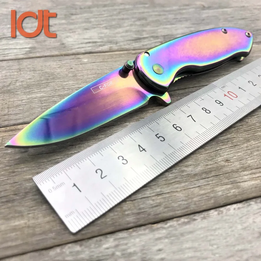 LDT Force походный складной нож 440 лезвие стальная ручка походные ножи охотничий для