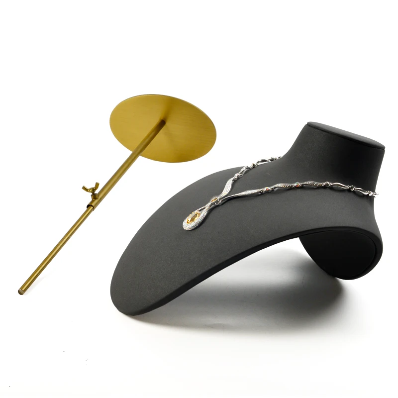 FANXI новое ожерелье стенд бюст микрофибра с регулируемой металлической стойкой