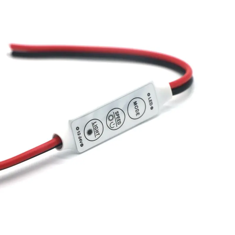 SZYOUMY 1 шт. DC5 24V Mini 3 клавиши одноцветный светодиодный контроллер регулятор яркости