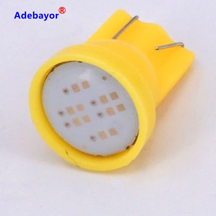 30 X T10 194 168 W5W highlight 6 LED lamplet COB Chip Car Auto Door Light Clearance lights Instrument lamp white red blue yellow |