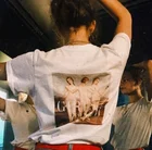 HAHAYULE-JBH для женщин в стиле ретро Стиль девочек Экипаж масло футболка с картиной Tumblr модные Феминистская футболка