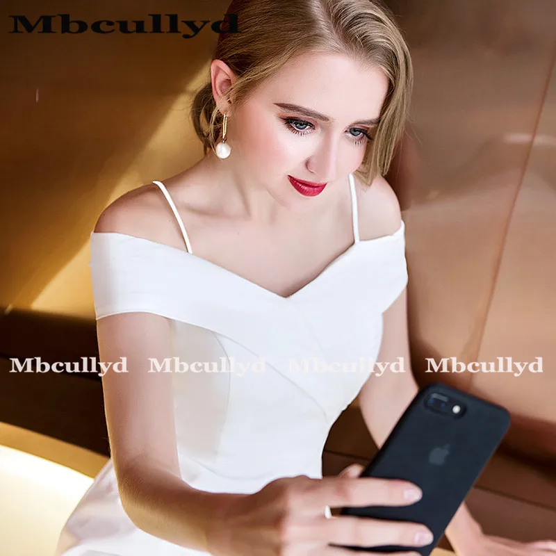 Mbcully Короткие Выпускные платья для женщин элегантные v-образным вырезом без спинки выпускные недорогие вечерние платья до 100 vestidos de fiesta