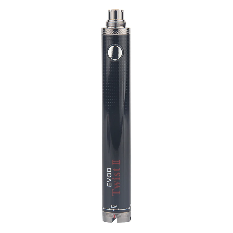 Черный 1 шт. EVOD Twist II 2 vaporizador переменное напряжение 3,3 V~ 4,8 V vape мод электронная сигарета vape для электронной сигареты EGO 510 Атомайзер - Цвет: Черный