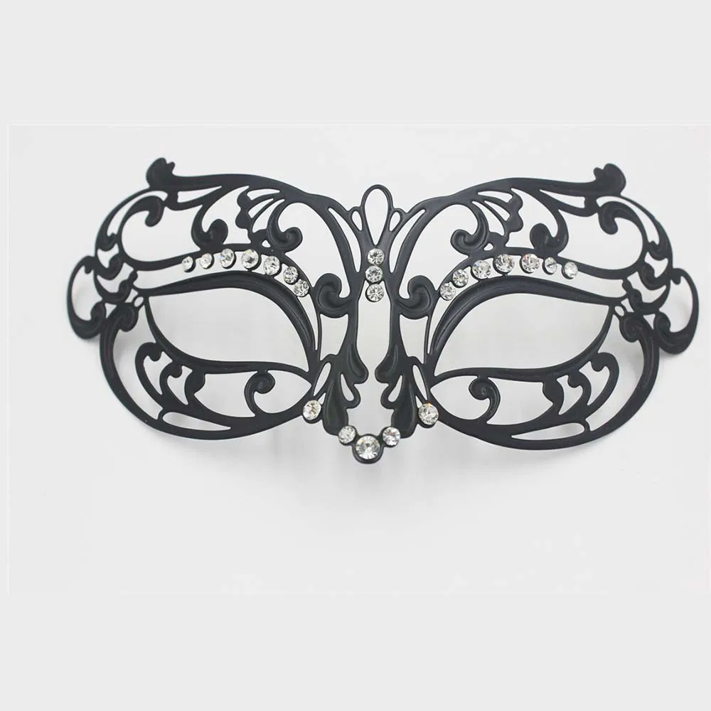 Phantom черная прозрачная Бриллиантовая металлическая Фотолюминесцентная маска