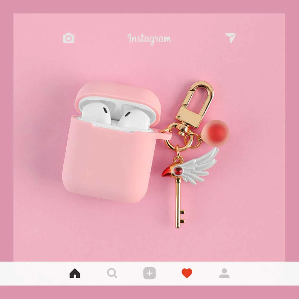 ATOMZING аниме с мультипликационным рисунком Captor Sakura силиконовые Bluetooth беспроводные наушники чехол для Apple AirPods 1 2 гарнитура чехол Защитный - Цвет: 1