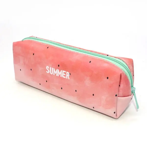 A Чехол для карандашей с фруктами, карандаш Kawaii Pennen Etui, рулон Pennenzak, Trousse Scolaire, Летний милый Piornik, школьный Pensil, ананас - Цвет: A