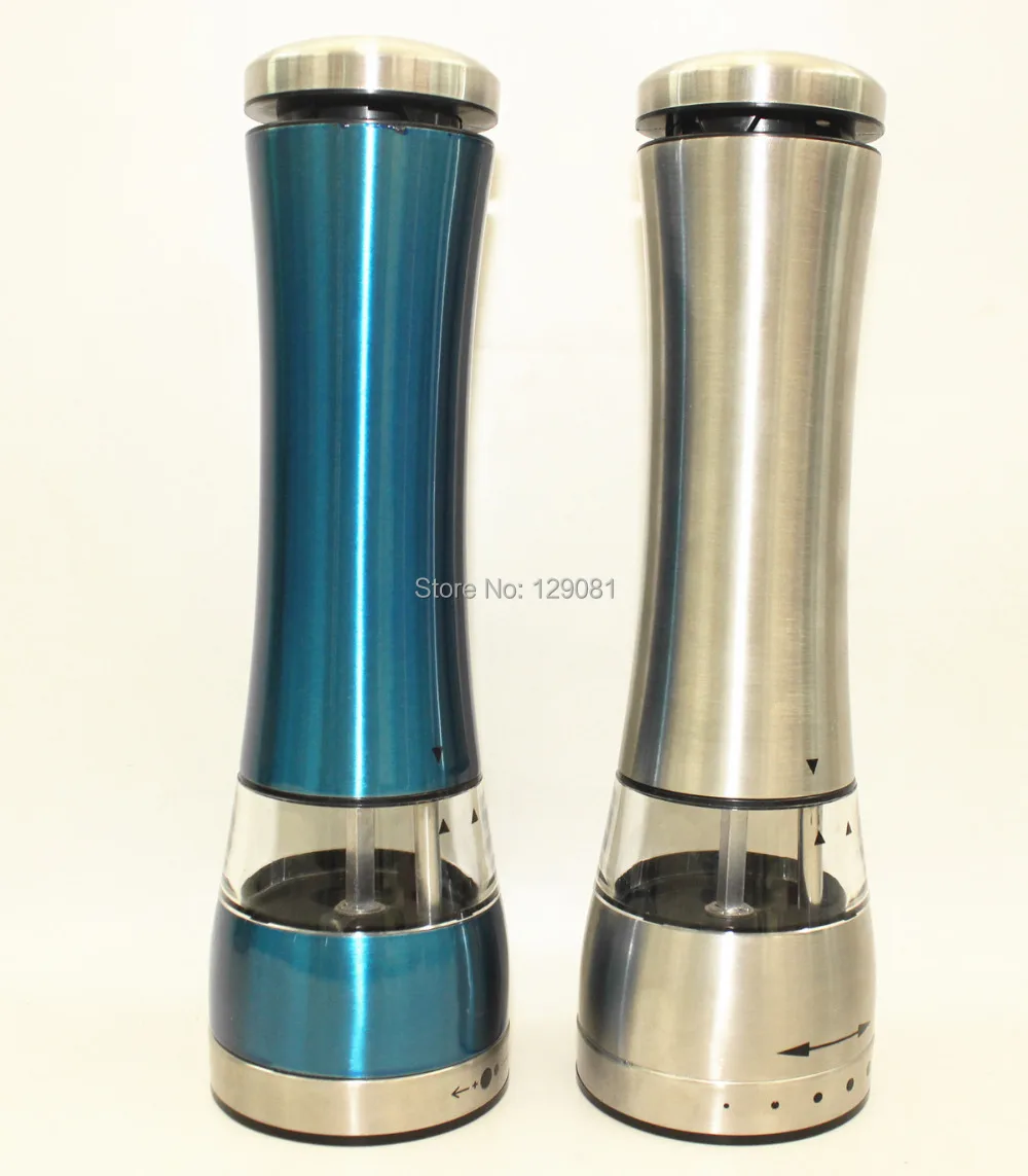 2016 электрическая мельница для синего перца из нержавеющей стали|pepper mill|blue pepper