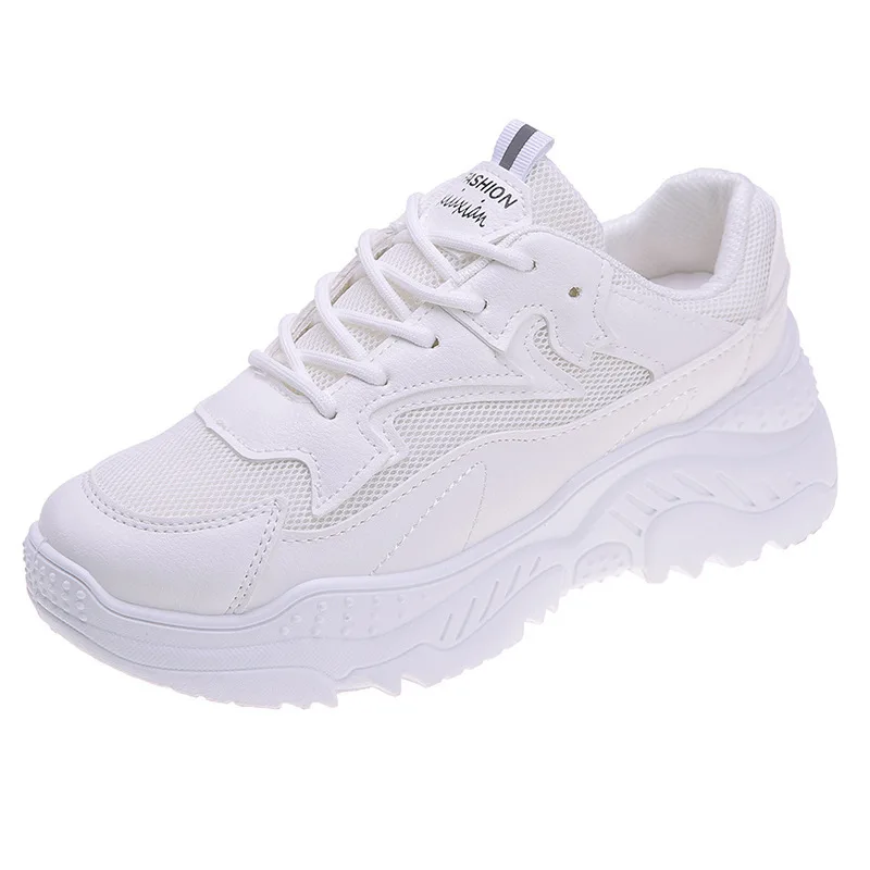 2019 Новая модная повседневная спортивная обувь в Корейском стиле с круглым носком