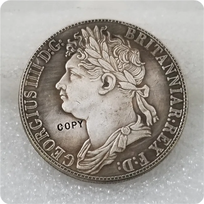1830 UK George IV монета Корона 4rix долларов Монета серебряная КОПИЯ БЕСПЛАТНАЯ