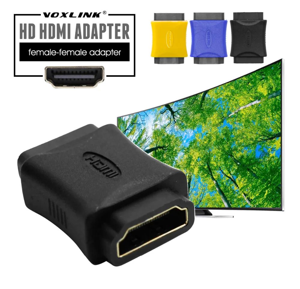 Voxlink HDMI Женский муфта Extender адаптер Позолоченный разъем F/F конвертера для HDTV HDCP 1080