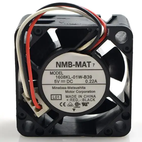 NMB 1608KL 01W B39 5V 0.22A 40*40*20 мм 40203 Вентилятор охлаждения провода|cooling fan|5v cooling fannmb fans |