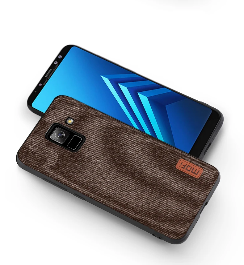 Чехол MOFi для Galaxy A8 Plus чехол-накладка A8+ ударопрочный чехол-накладка тканевый чехол s силиконовый чехол MOFi для samsung A9 A7 чехол