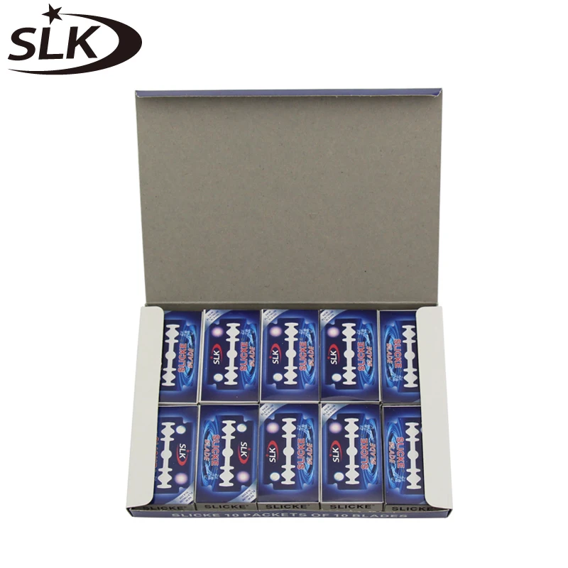 Бритвенные Лезвия для мужчин 100 шт. безопасные бритвы с двойными краями лезвия из