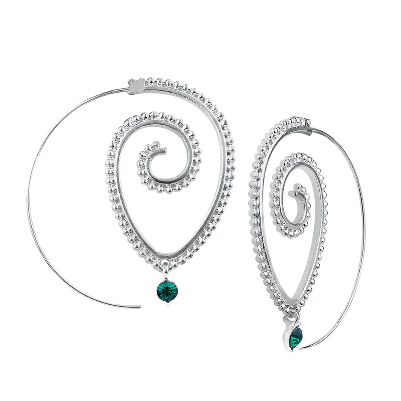 Женские круглые серьги капельки длинные из сплава в богемном стиле для свадьбы