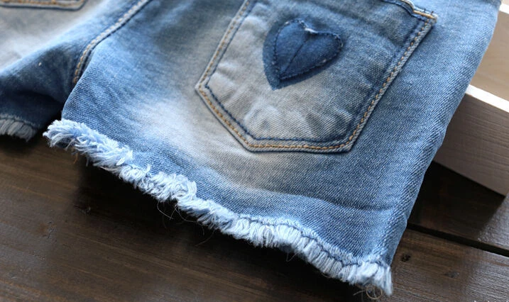 

New Arrival Baby Girls Fashion Denim Shorts Girls Summer Jeans Shorts With Belt Kids Spring Summer Short Pants