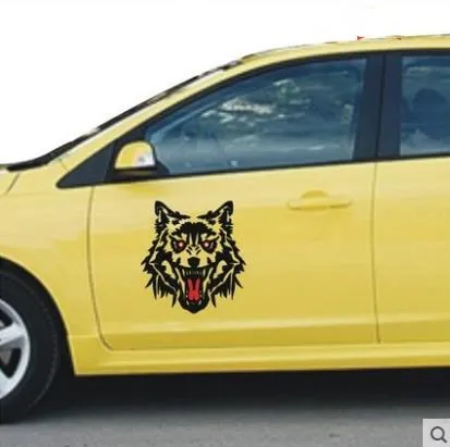 Автомобильная наклейка Волчья Голова креативные автомобильные наклейки корпус