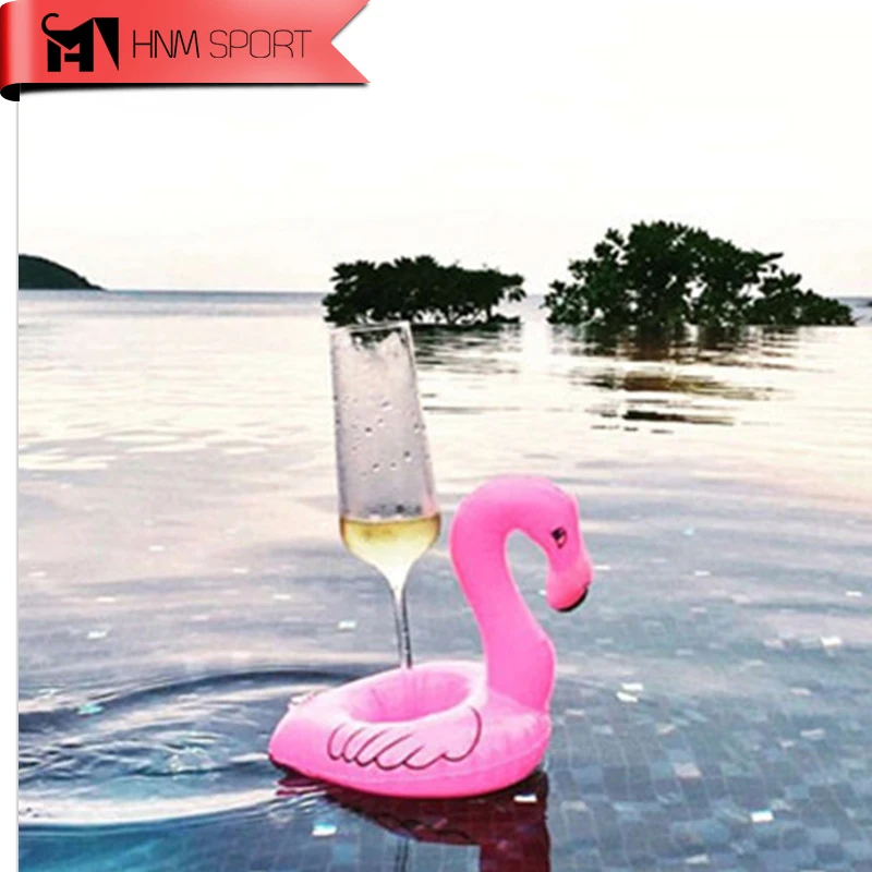 

1PCS Mini Cute Fun Toys Flamingo Floating Inflatable Drink Can Holder Swimming Pool Party Kids Toys-Float Your Drinks in Style